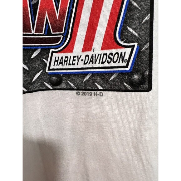 Harley Davidson Mens T-shirt XL White Southern Maryland‎ All American NEW - Picture 4 of 8